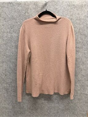 Magaschoni Blush Pink Turtleneck Sweater - Womens XL - Wool Alpaca Long Comfy